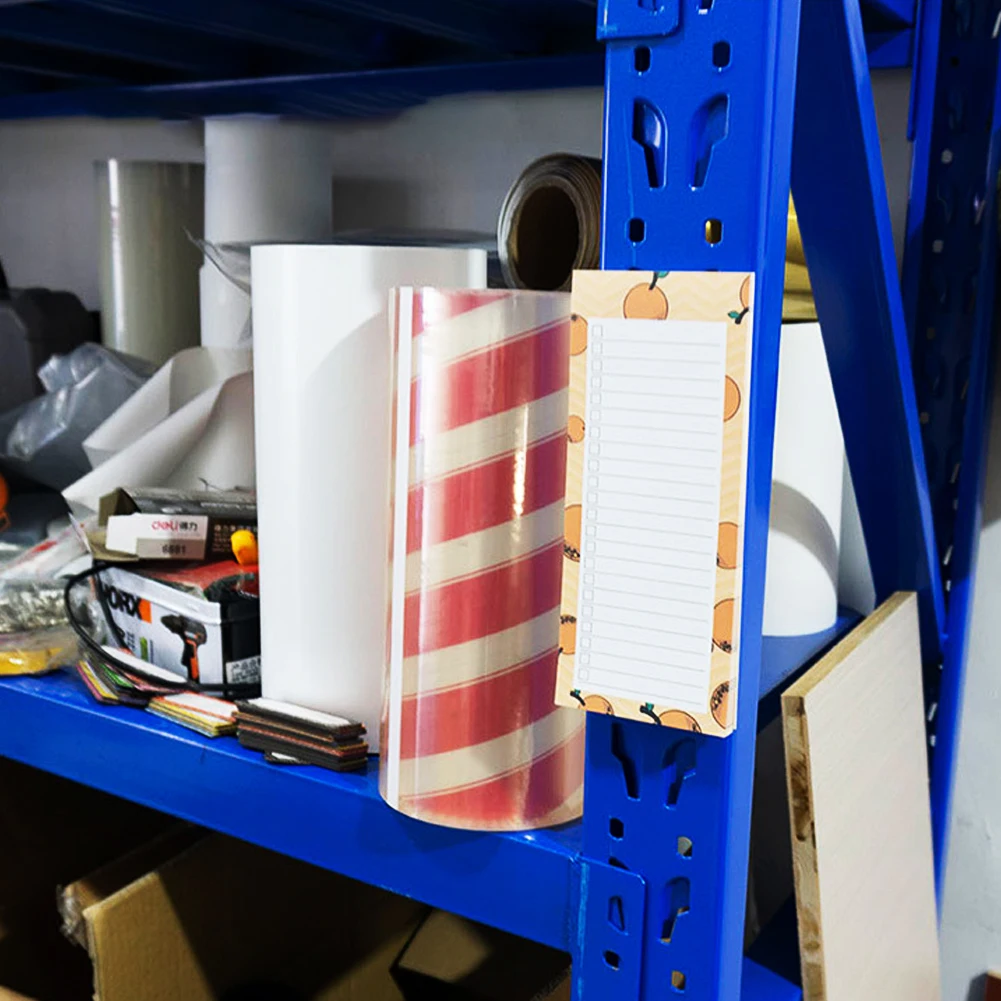 6pcs Kitchen Tearable Notepad Grocery Shelf 50 Sheets Memo Pad School Students Back Magnetic Shopping List Rectangle Home Office