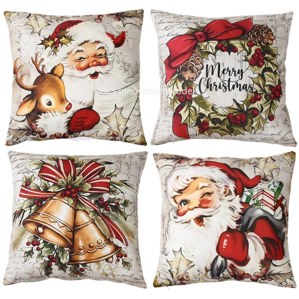 

Christmas Pillow Covers 45x45cm Pillowcases Christmas Throw Pillow Covers For Home 2024 Xmas Sofa Couch New Year Gifts 2025