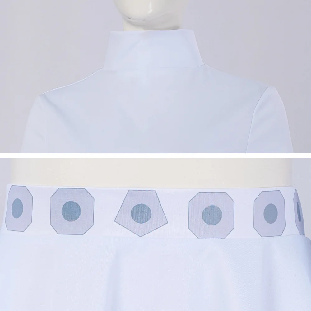 2025 Galaxy Wars Principessa Organa Abito bianco con top corto per donna Classico gioco di ruolo Costume cosplay principessa Leia