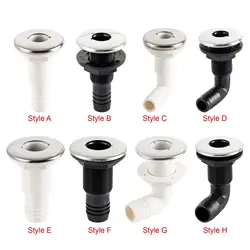 Boat Water Drain Scupper Plumbing Stable Performance yacht Hull Bilge Vent Fitting Replacement Universal Hose Outlet