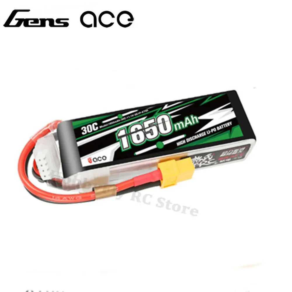 Gens ACE 350mAh 450mAh 800mAh 1000mAh 1300mAh 1650mAh 2S 3S 7.4V 11.1V 30C 45C Lipo Battery with T/XT60 Plug for FPV RC Drone