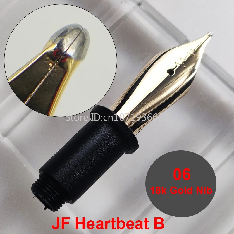 WingSung Large N0.9 18K Gold Nib Standard Heartbeat JF F/M/B Nib Grip Section for WingSung 930 Fountain Pen Accessories Gift
