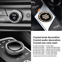 Crystal For BMW 1 2 3 4 Series G20 F40 F44 X3 G01 X4 G02 G06 G07 M3 G80 M4 G82 Z4 I4 Multimedia Start Button Replace Cover