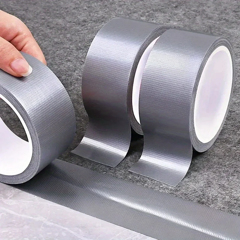 Windproof Silver Gray Single-Sided Repair Wear-Resistant Tape Industrial Adhesive Tape Repair Bundles,Duct Tape,Home Improvement
