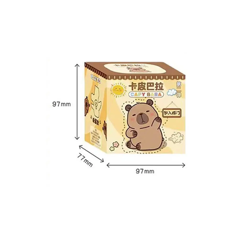 1/6/8pcs Kawaii Capybara Blind Box Kapibara Toys Multicolor Action Figures Capybara Ornament Model Animal Surprise Bag