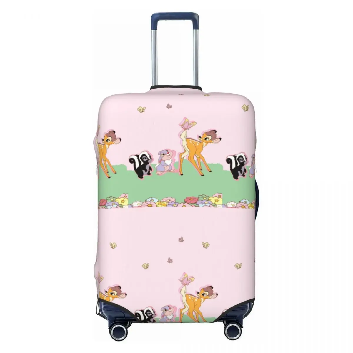 

Чехол для багажа Custom Bambi Flower Thumper, забавный защитный чехол для чемодана, подходит для чемоданов 18-32 дюймов