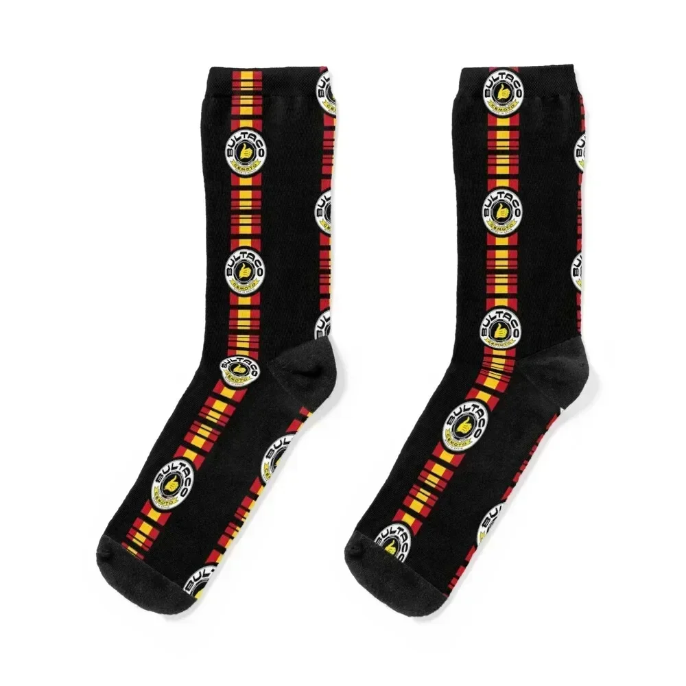 Motocicleta Bultaco Cemoto Camiseta clásica Socks hockey Rugby loose New year's Socks Ladies Men's