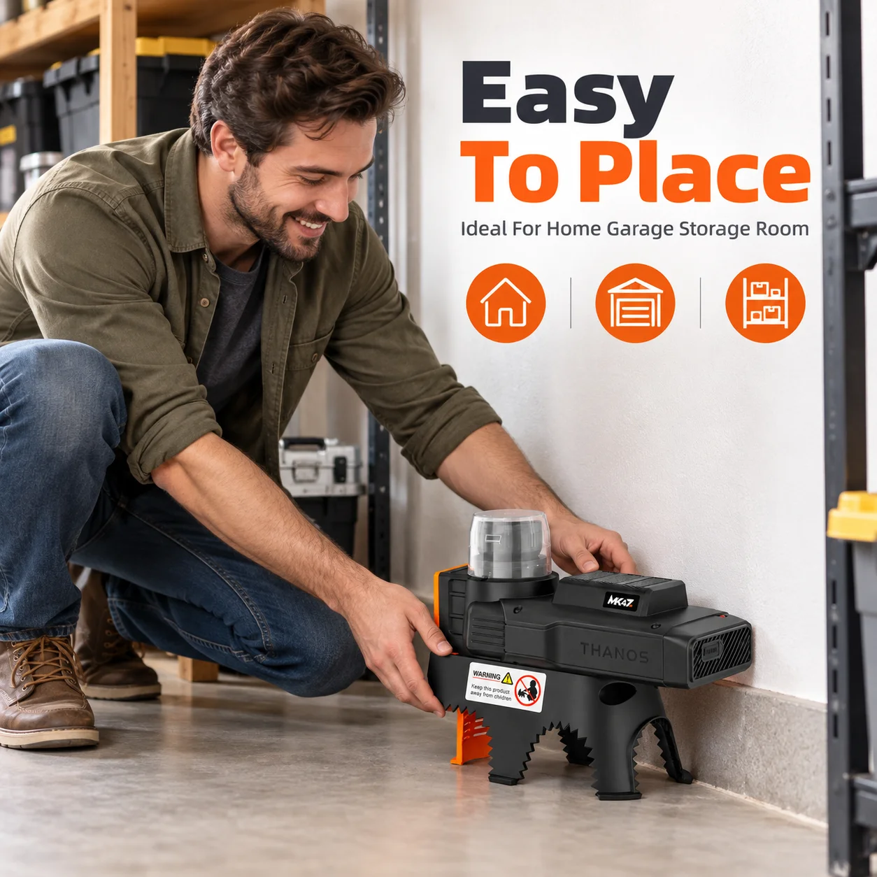 AOLIVIYA Automatic Mouse Trap Rechargeable Smart Rat Trap PIR Infrared Sensor Self Resetting Rodent Killer Indoor Outdoor