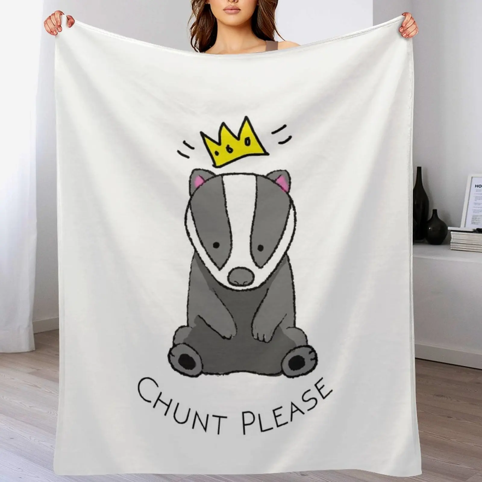 

Chunt Please Throw Blanket halloween warm winter Giant Sofa Blankets For Bed Blankets