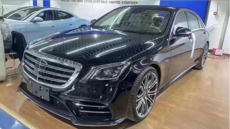 S450กันชนคาร์บอนไฟเบอร์สำหรับ W222 Mercedes-Benz S-Class S560 2019 2020 2021 2022คุณภาพสูง