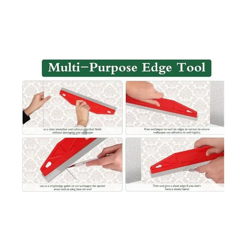 WORTHOWN-Wallpaper Smoothing Tools Kit For Peel& Stick Including Squeegee, Paste Brush, Seam Roller
