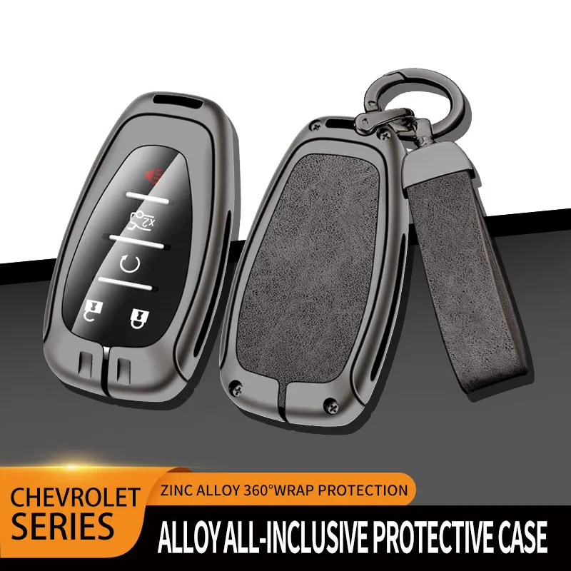 Zinc Alloy Car Flip Key Case Cover Shell Bag For Chevrolet Cruze Aveo Trax Sail Malibu Captiva Prism Spark Protector Accessories