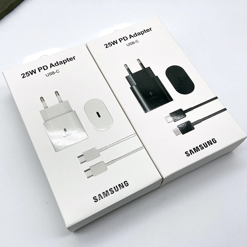 Супербыстрое зарядное устройство Samsung 25 Вт Usb Type C Cargador EP-TA800 Адаптер питания европейского стандарта для Galaxy A54 A34 A33 A53 A73 5G S20 S21 S23 FE