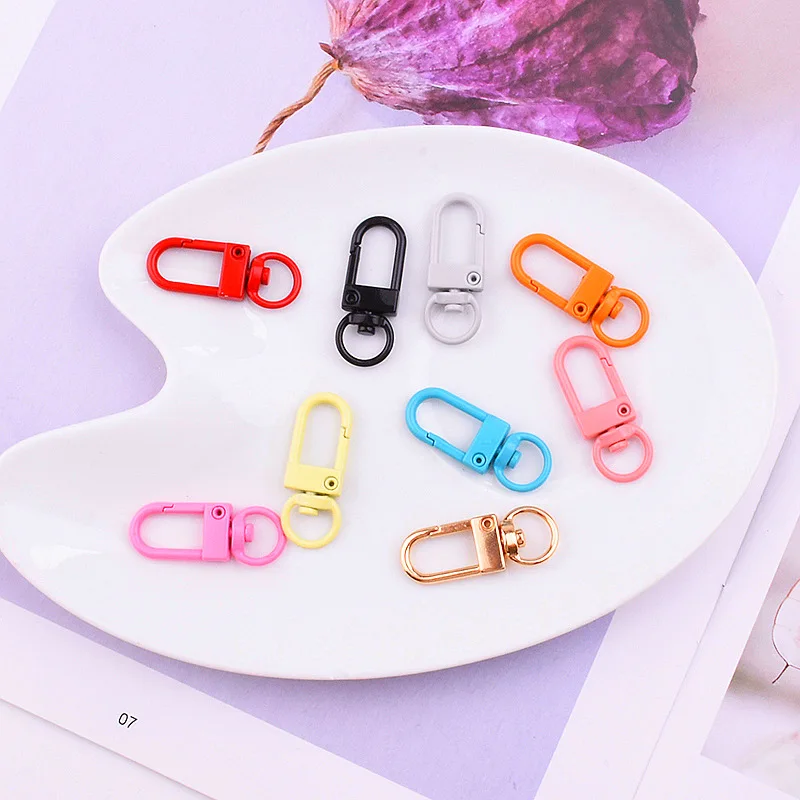 New Cartoon Candy Multi-color Metal Buckle Accessories Can Be Independently DIY Buckle Spray Painted Keychain Pendant Wholesale