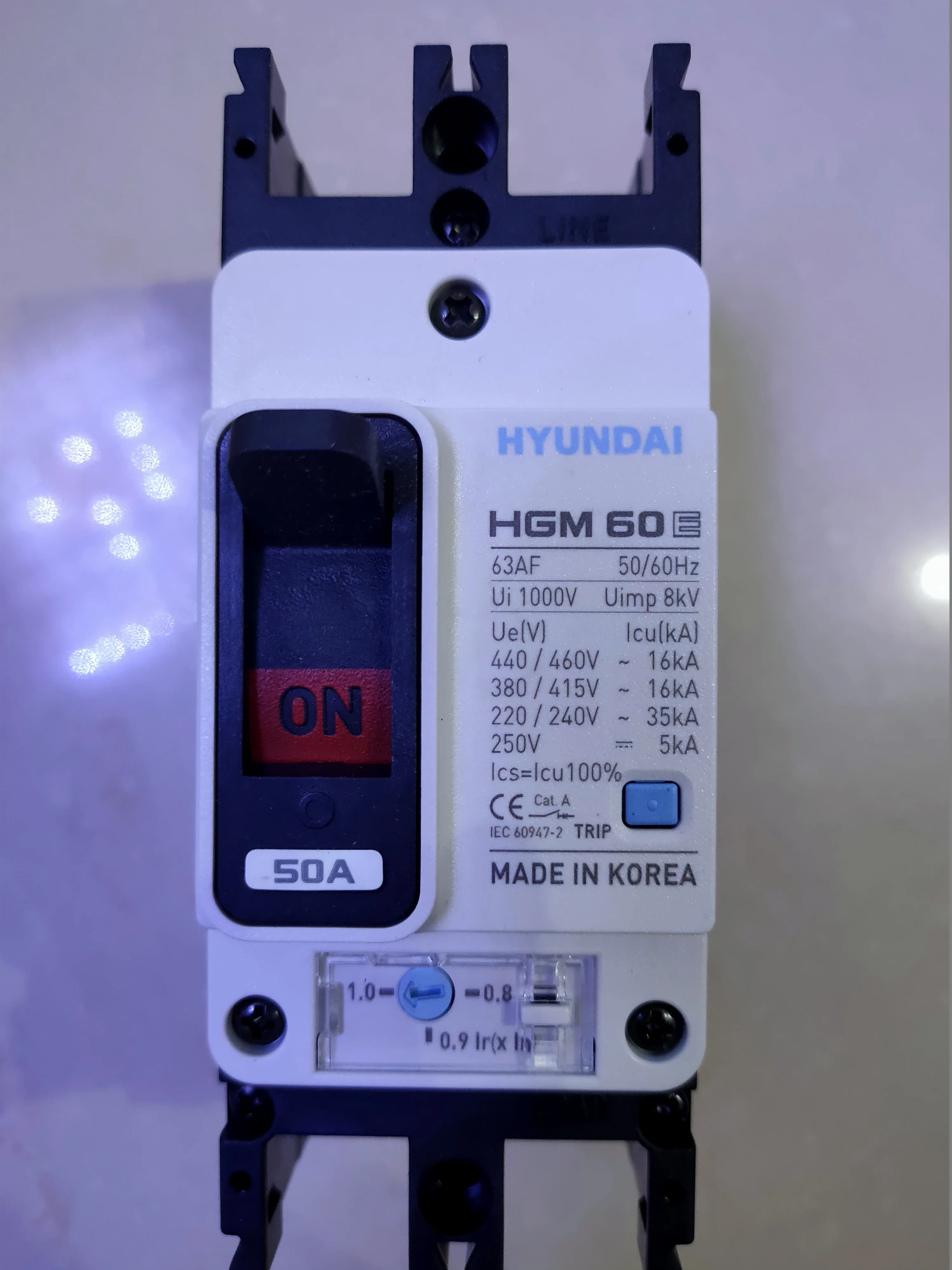 Original Genuine HYUNDAI Modern Molded Case Circuit Breaker HGM30/HGM50/HGM60 2P/3P