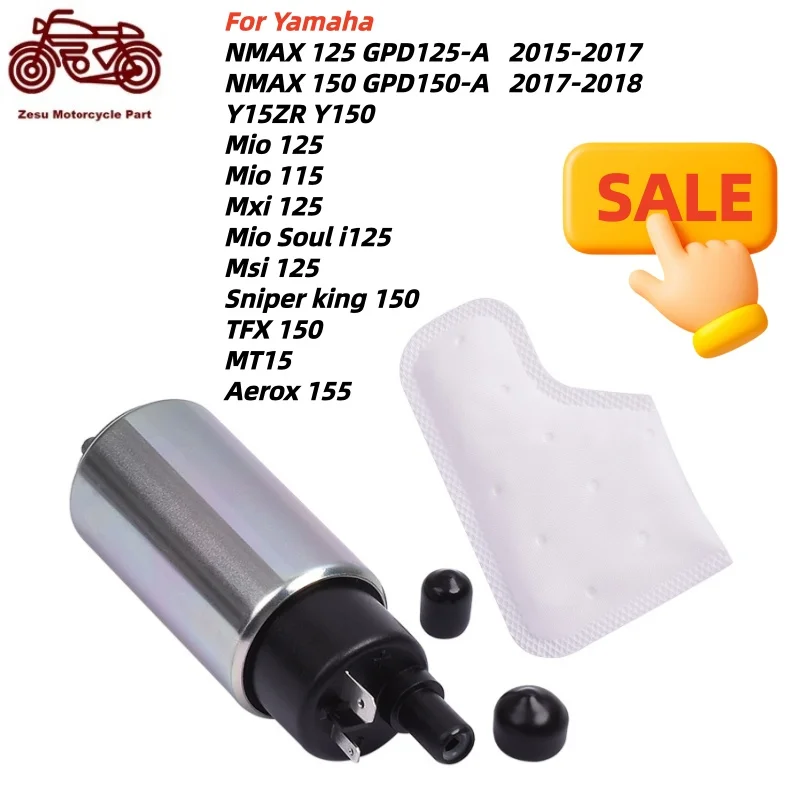 Motorcycle Petrol Fuel Pump For Yamaha NMAX125 NMAX 125 150 Y15ZR Y150 Mxi Msi Mio 125 115 TFX 150 MT15 Aerox 155 2015-2018