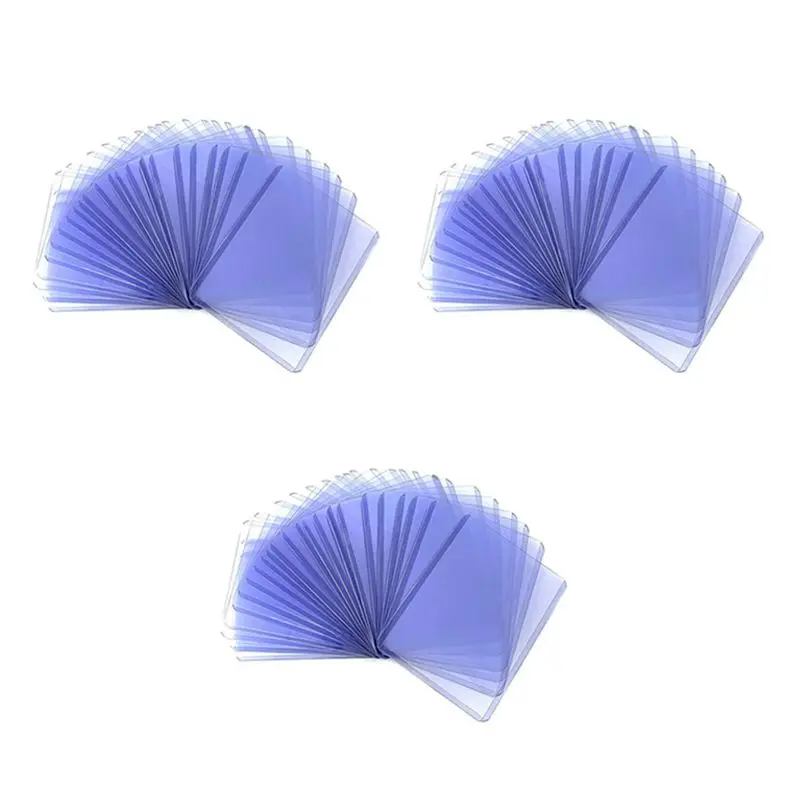 Efficient 150Pcs Holder Toploaders And Clear Sleeves For Collectible Trading Basketball Sports Cards 35PT Rigid Plastic