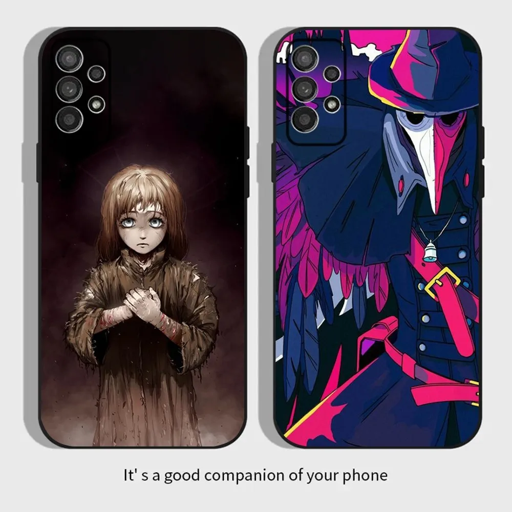 F-страх и H-голод игра чехол для телефона для Samsung Galaxy A13,A21s,A22,A31,A32,A52,A53,A71,A80,A91 мягкий черный Чехол