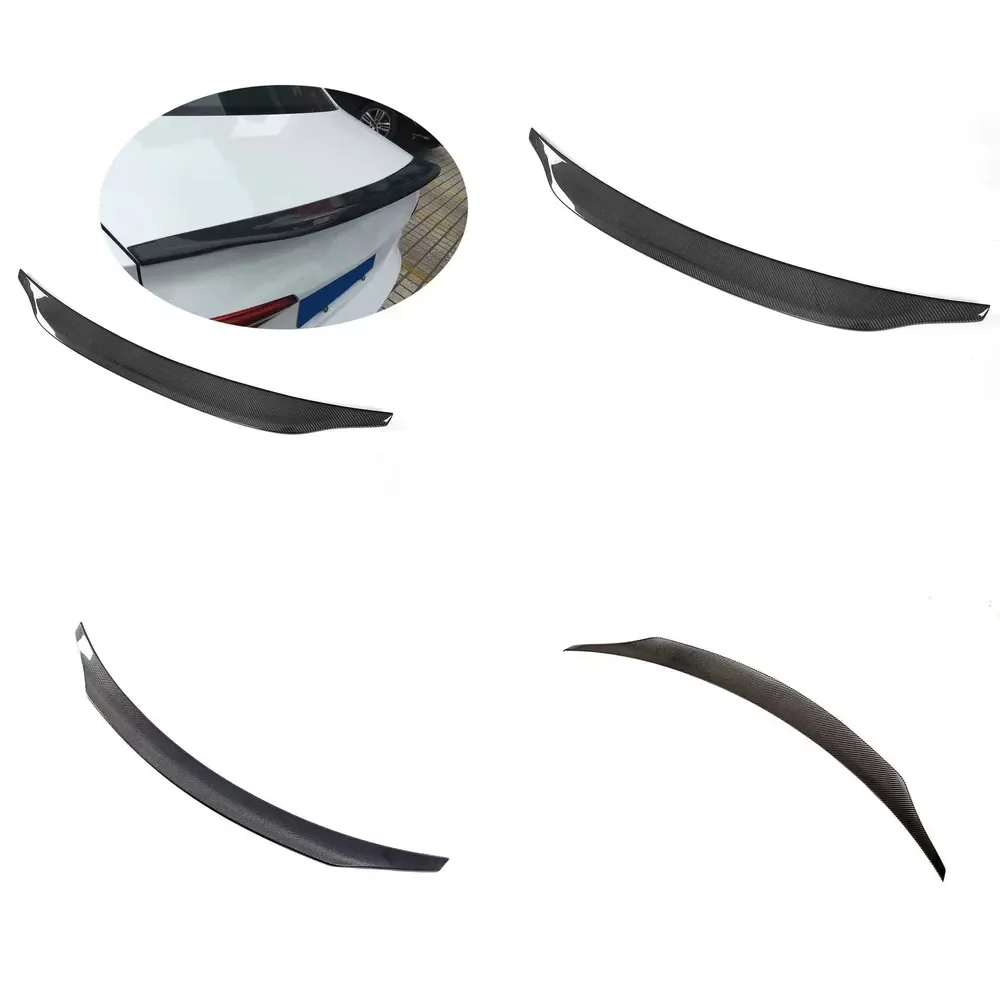 Real Carbon Fiber Rear Bumper Trunk Spoiler for A4 Sline S4 B9 2017-IN Carbon Fiber Rear Trunk Spoiler Wing Sedan