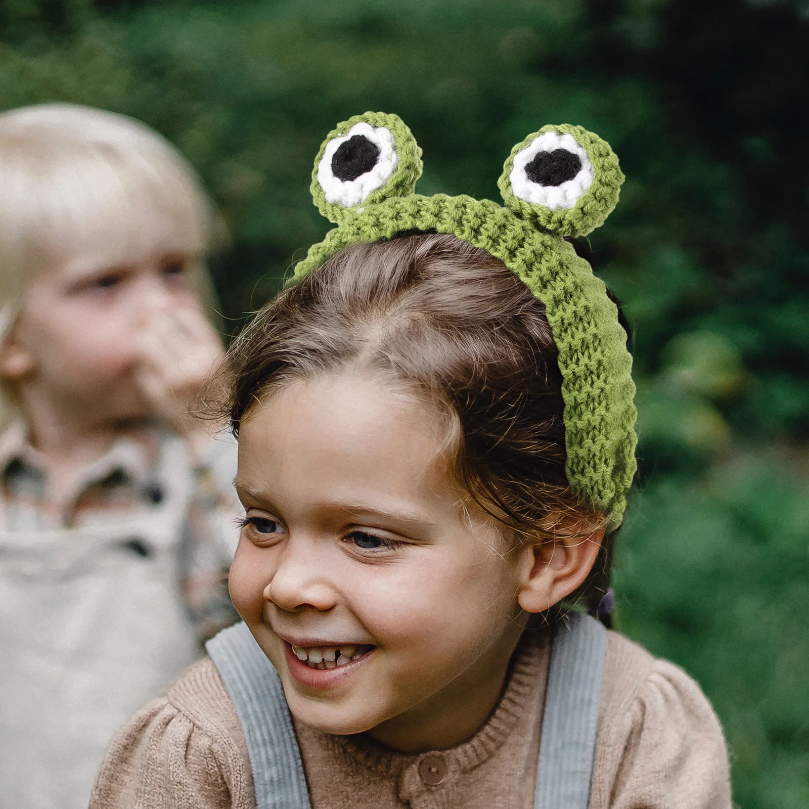 

Funny Frog Headband Women's Woolen Yarn Hair Accessory for Washing Face Makeup Skincare Spa Shower Facial Mask Use Gift Idea