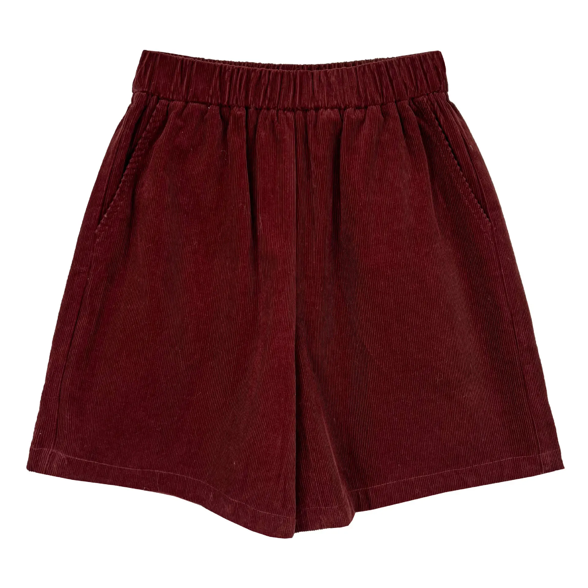 LIMO 2025 新しいコーデュロイワイドレッグカジュアルショーツ女性用秋の新作韓国風伸縮性ハイウエストスリムパンツ