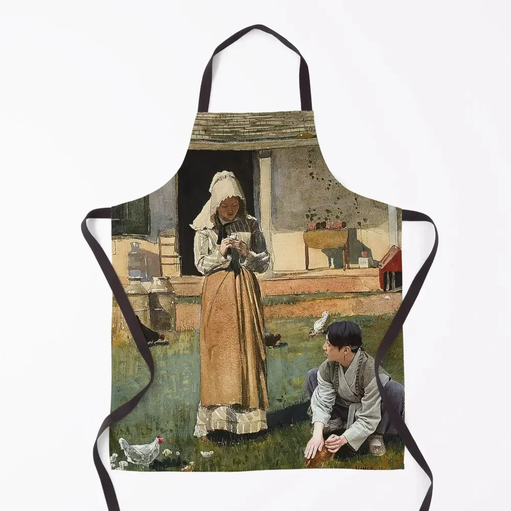 JK and Chicken Apron Men kitchen Kitchen For Men Apron