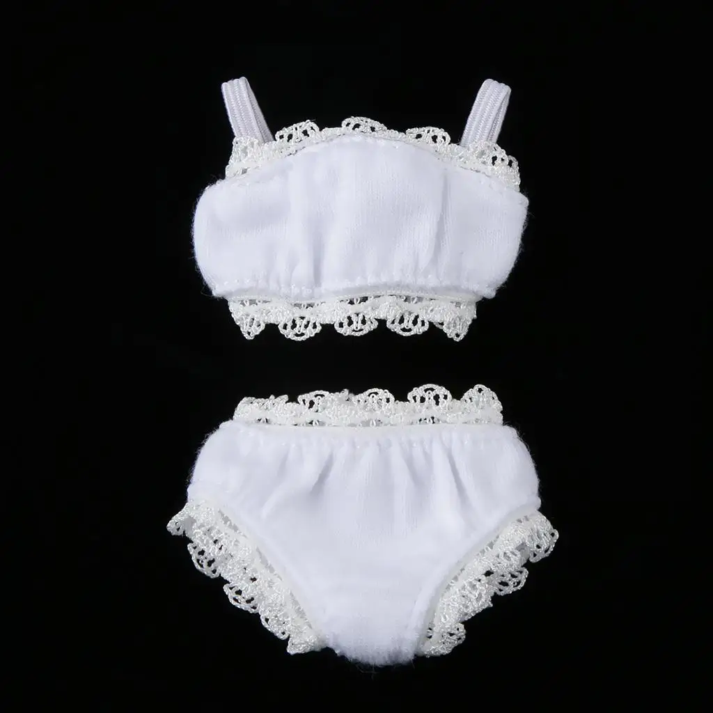 1 6 Dolls Costume Cotton Blend Underwear Set Doll Clothes Lingerie for Fashion Blythe Girls