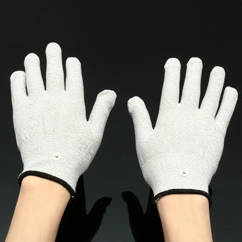 Énergie électrique complet du corps avec gants, impulsion, acupuncture, accident vasculaire cérébral, ferraille, chi ping, mal de cou, dos, muscles, instituts oto, 8 modes, dizaines