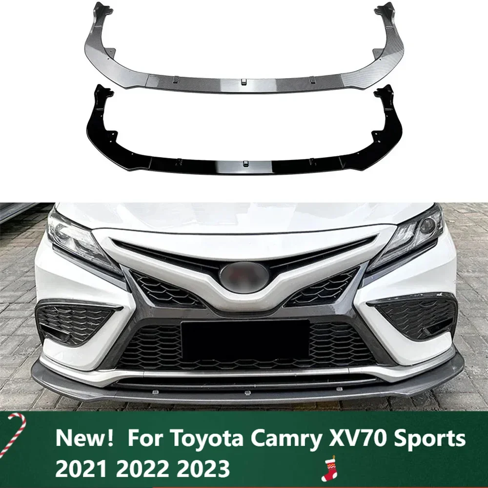 

New！For Toyota Camry XV70 Sports 2021 2022 2023 Lower Front Bumper Chin Lip under Spoiler guard Protector Body Kit