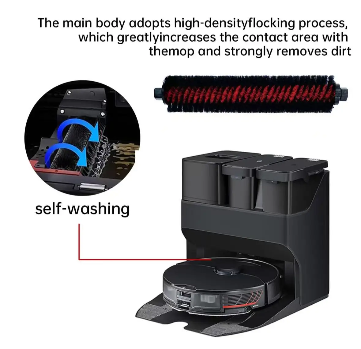 ملحقات فرشاة الأسطوانة Roborock S8 Maxv فائقة السرعة ذاتية التنظيف Saros 10 S7 Pro Ultra S8 plus S8+ S8 Pro Ultra S8 MaxV