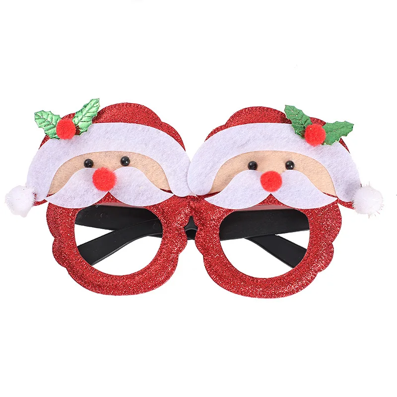 Christmas Glasses Plastic Decorative Glasses Kid Xmax Party Costume Accessory Photo Props Christmas Decoration Navidad Gift Cosp