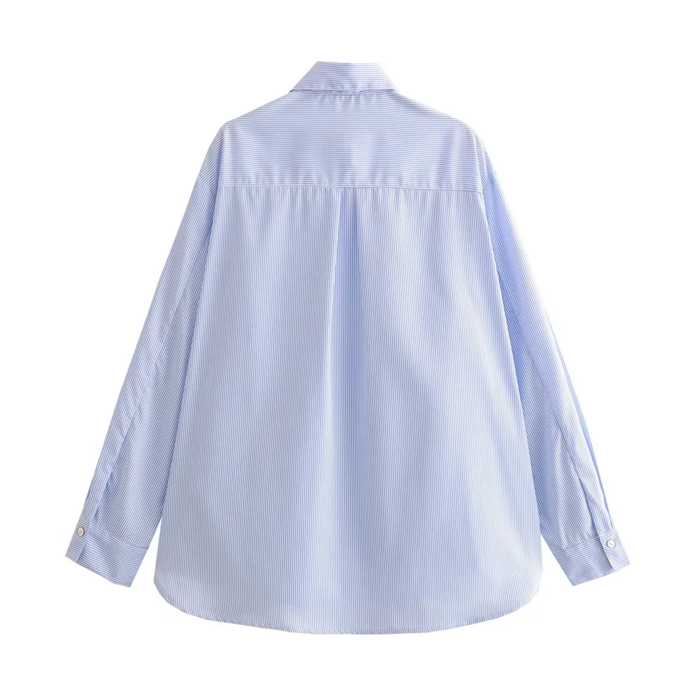 PB & ZA-قميص بطية صدر فضفاض وبسيط للنساء ، بلوزة غير رسمية ومتعددة الاستخدامات ، حالة مزاجية عصرية ، جديد ، ربيع ،