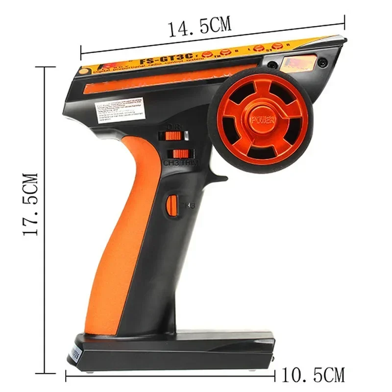 FLYSKY FS-GT3C GT3C 2.4G 3CH المدمج في 3.7 فولت 800 مللي أمبير بطارية الارسال مع استقبال GR3E #5