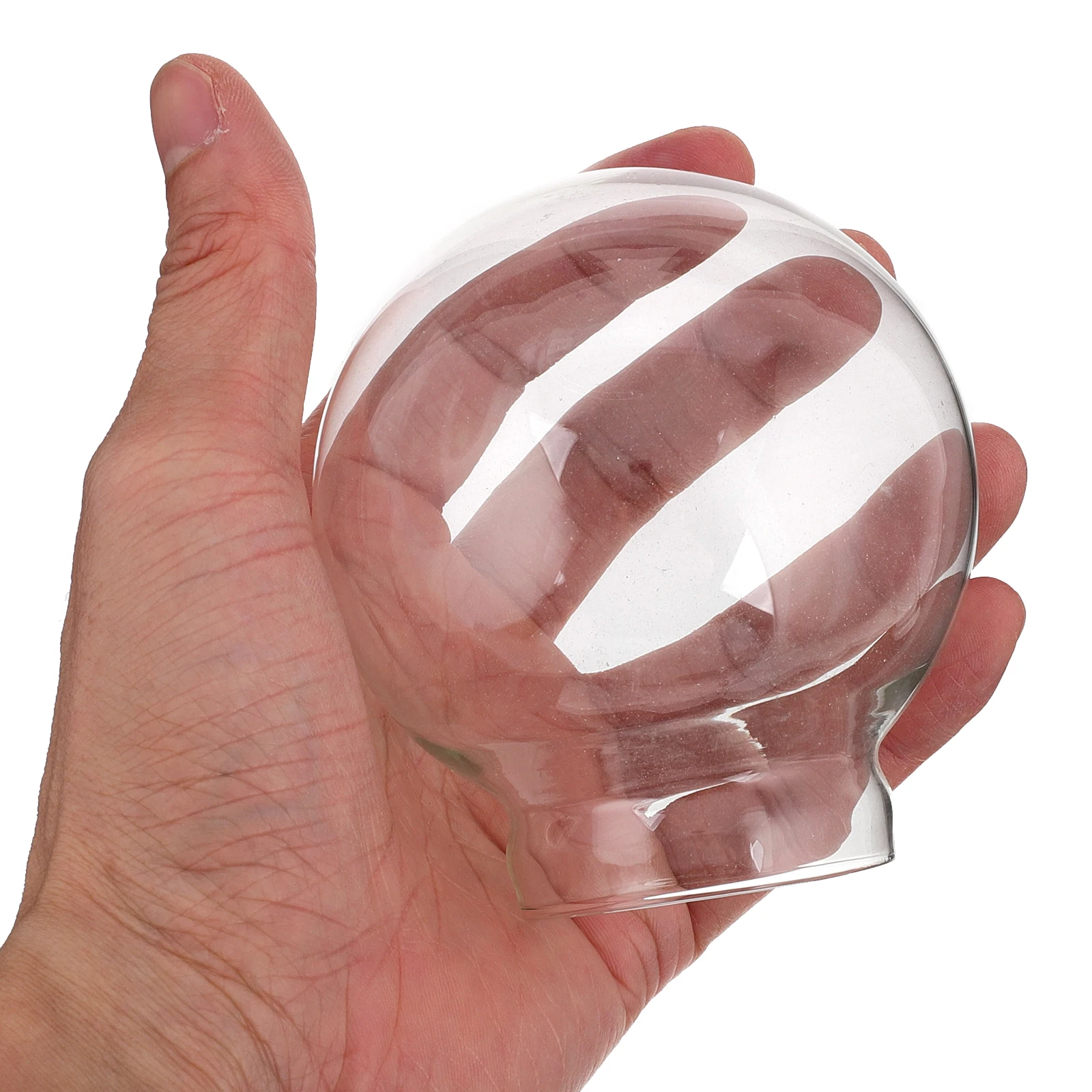 

4pcs 80mm Snow Globes DIY Decorative Crystal Ball Glass Dome Transparent Christmas Balls Without Lids Empty Glass Snowflake Ball