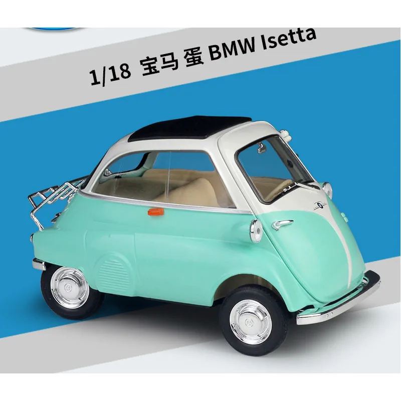 BMW egg BMW Isetta simulation alloy car WELLY1:18 model openable model collection ornaments gifts