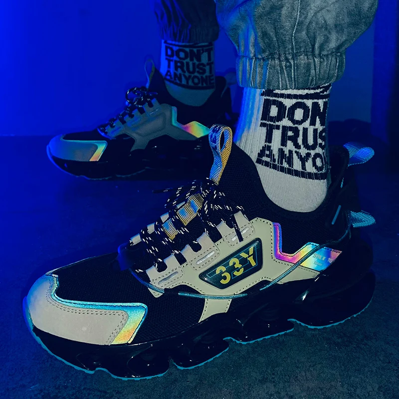 

Мужская спортивная обувь, легкие кроссовки для бега с карбоновой пластиной, зимние кроссовки с амортизацией, противоскользящие, износостойкие, дышащие.