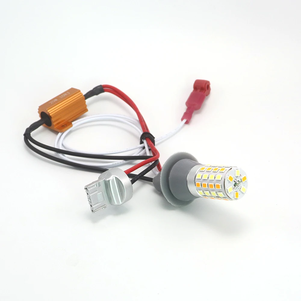 DRL เปิด py21w p21w canbus 1156 ba15s ไฟ LED รถ Dual สี Switchback 1056 BAU15S หลอดไฟวิ่ง