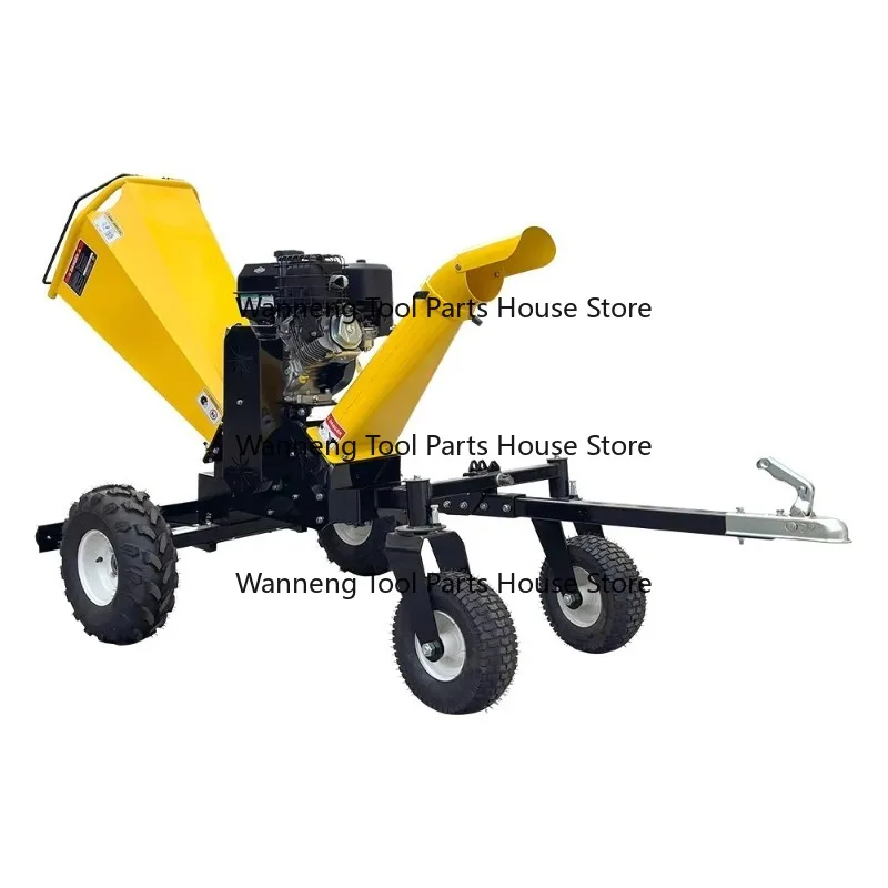 4 Wheels Wood Chipper Machine Higher Stability Chipper Machine for Lumber And Garden Use