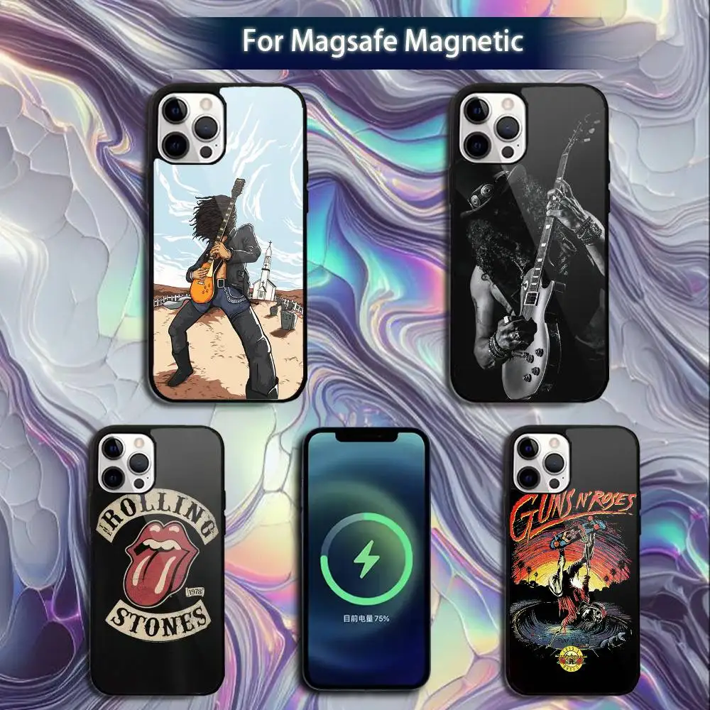 

Band G-Guns N Roses Phone Case For iPhone 16e,16,15,14,13,12,11,Plus,Pro,Max,Mini Magsafe Magnetic Wireless Charging