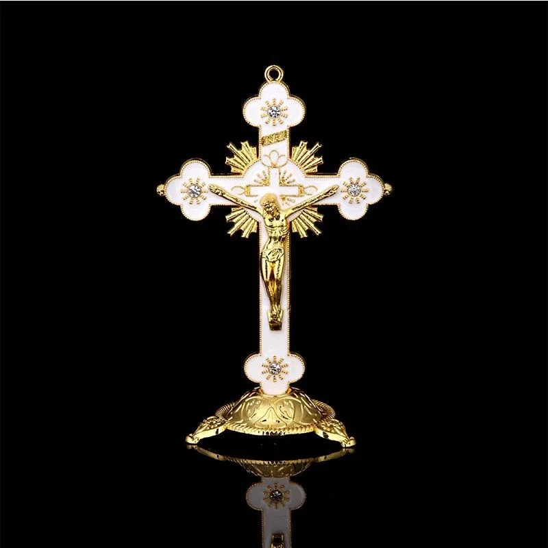 Cross Crucifix Station Christ Catholic Jesus Statue Large Religious Prayer Church Decoration Car Church Decoration