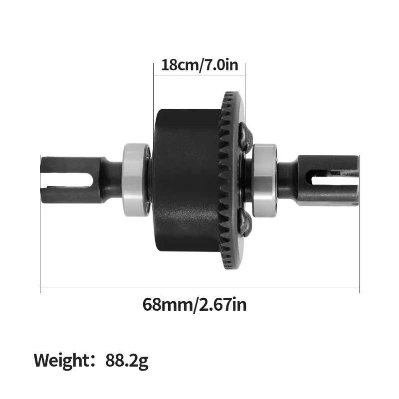 ملحقات التجميع التفاضلي 42t + 15t لـ Arrma 1/7Infraction Limitless Infraction V2 1/8Typhon 6S 1/10 SENTON 6S