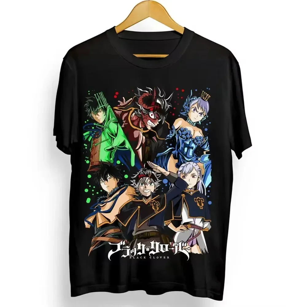 Black Clover Asta Yuno T-shirt Comic Bull Magic Demon Yami Anime Shirt All Size Women Clothing  Shirts for Women  Y2k Top