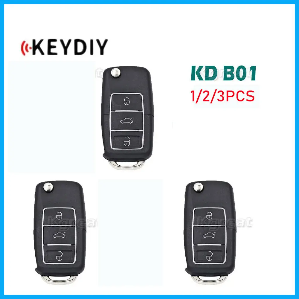 

1/2/3pcs KEYDIY B01 LUXURY Universal Remote Key for Toyota Style 3 Buttons Car Remote Key for KD900/KD MINI/KD-X2 Key Programmer