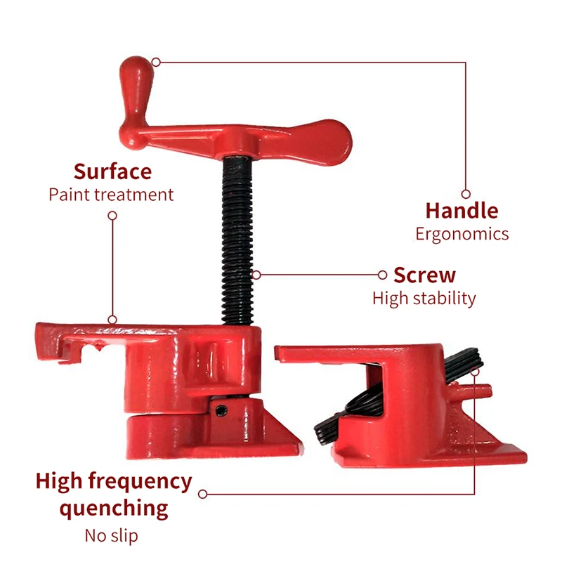 Imagem -04 - Carpintaria Tubo Braçadeira Mangueira Conector Clamp Fixture Madeira Colagem Placa de Madeira Carpenter Fixture hq hq