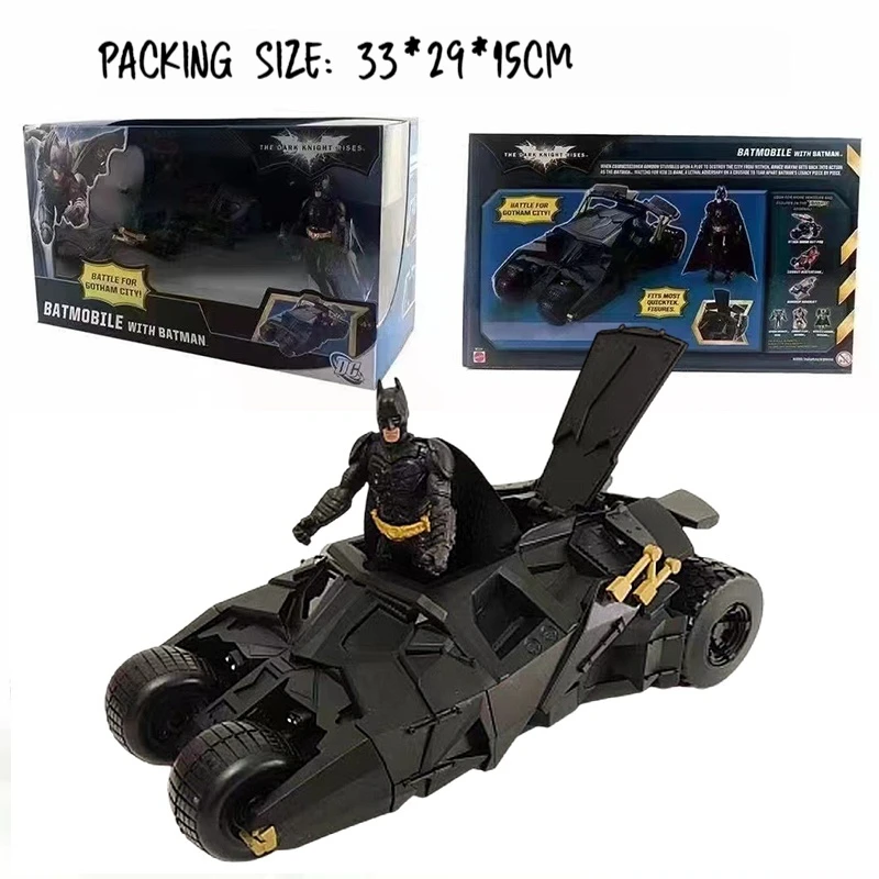 Nieuwe Batman Batmobile Tumbler Kinderspeelgoed Dc Justice League Action Figure Model Sculptuur Decoratie Jongens Verjaardagscadeau Collectible