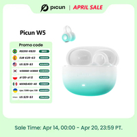 Picun W5 Ear Clip Earphones Bluetooth 5.4 Wireless AAC 3D Stereo Sound  Earphone OWS Sports Headset Dual-Connection TWS Earbuds