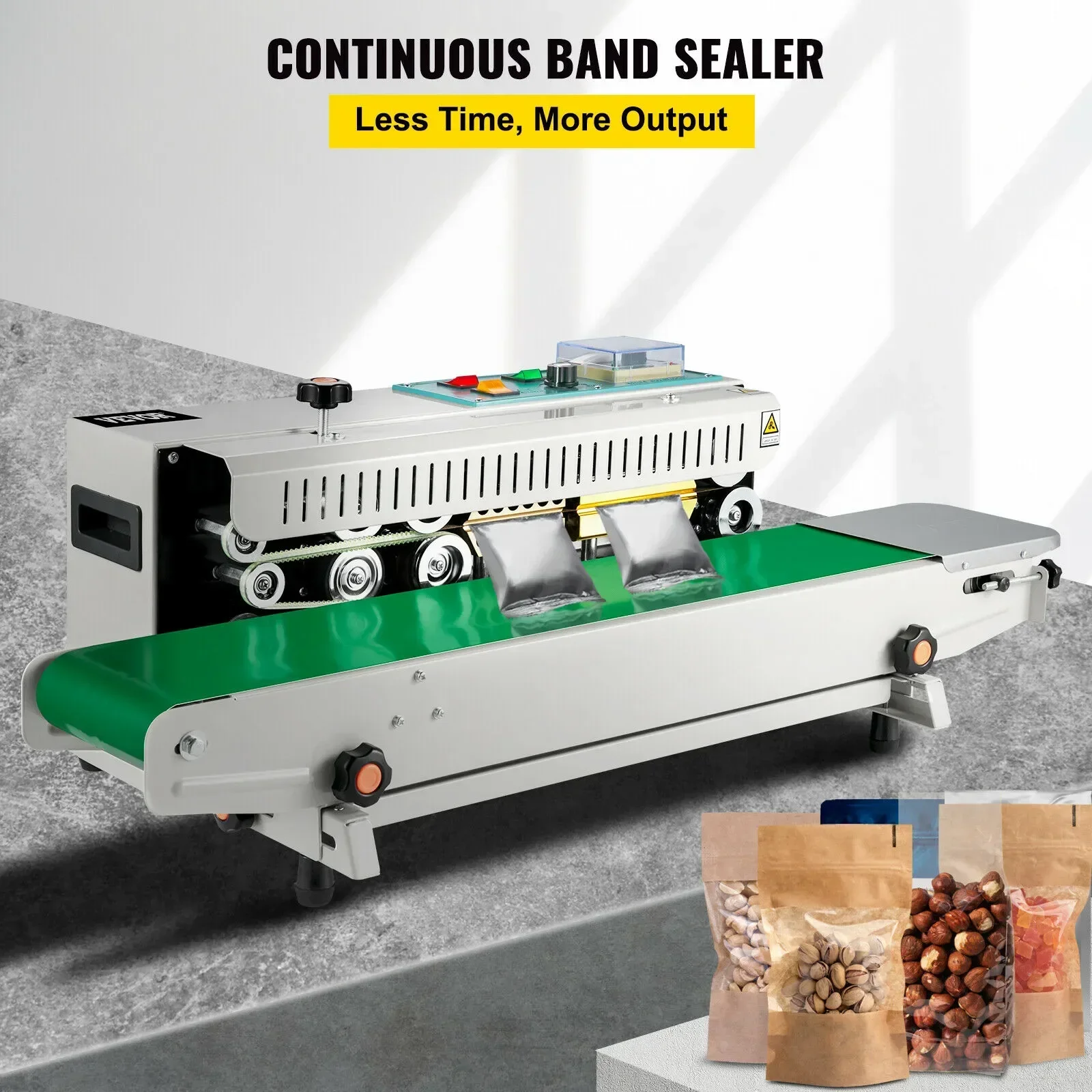 FR-900 Plastic Bag Band Sealing Machine Sealer Auto Horizontal   Continuous