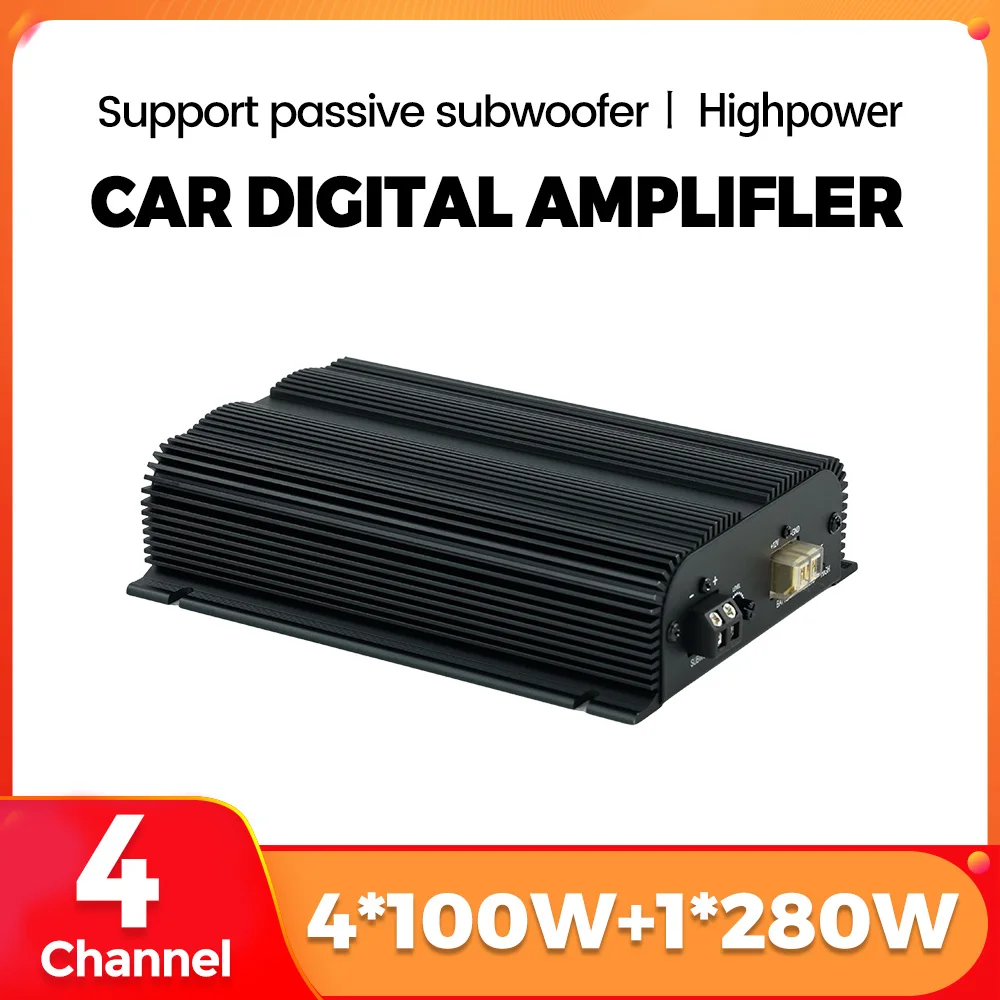 DSP Audio Processor 4*100W 4-channel output Amplify Automotive Sound Modules Electronics Stereo digital Amplifer for 12V Cars