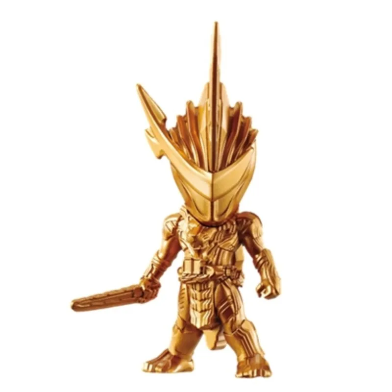 Bandai original kamen rider anime figura pequeno homem de ouro figura de ação brinquedos para meninos meninas crianças presente modelo colecionável ornamentos