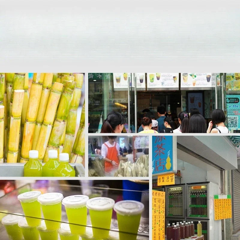 Stainless steel automatic sugarcane juice pressing machinery, fresh-squeezed original sugarcane equipment